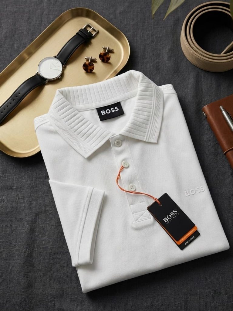 Boss polo white